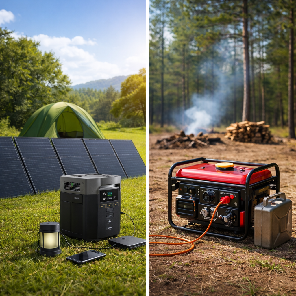 ecoflow Generador Solar vs Generador de Gasolina