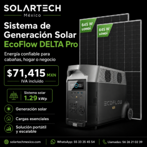 GENERADOR SOLAR COMPLETO  PARA CABAÑAS (OFF GRID)
